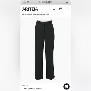 The aritzia effortless pants.